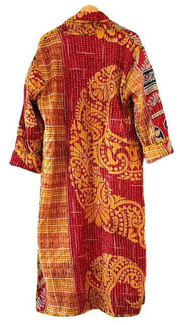 Specialty Collection: Patchwork Vintage Handmade Jacket and Robe. Rare Print
