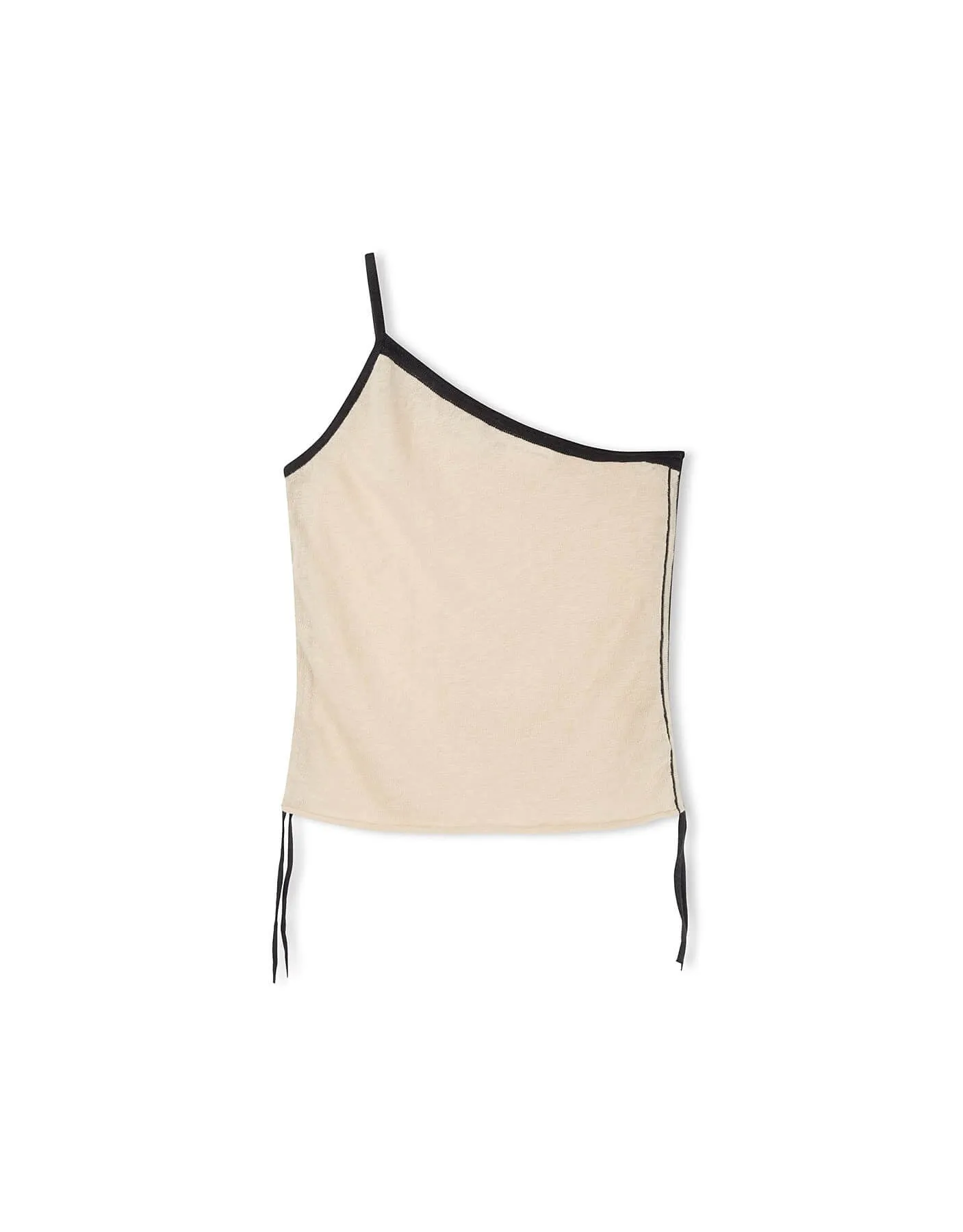 Stone Contrast Knit Crop Top
