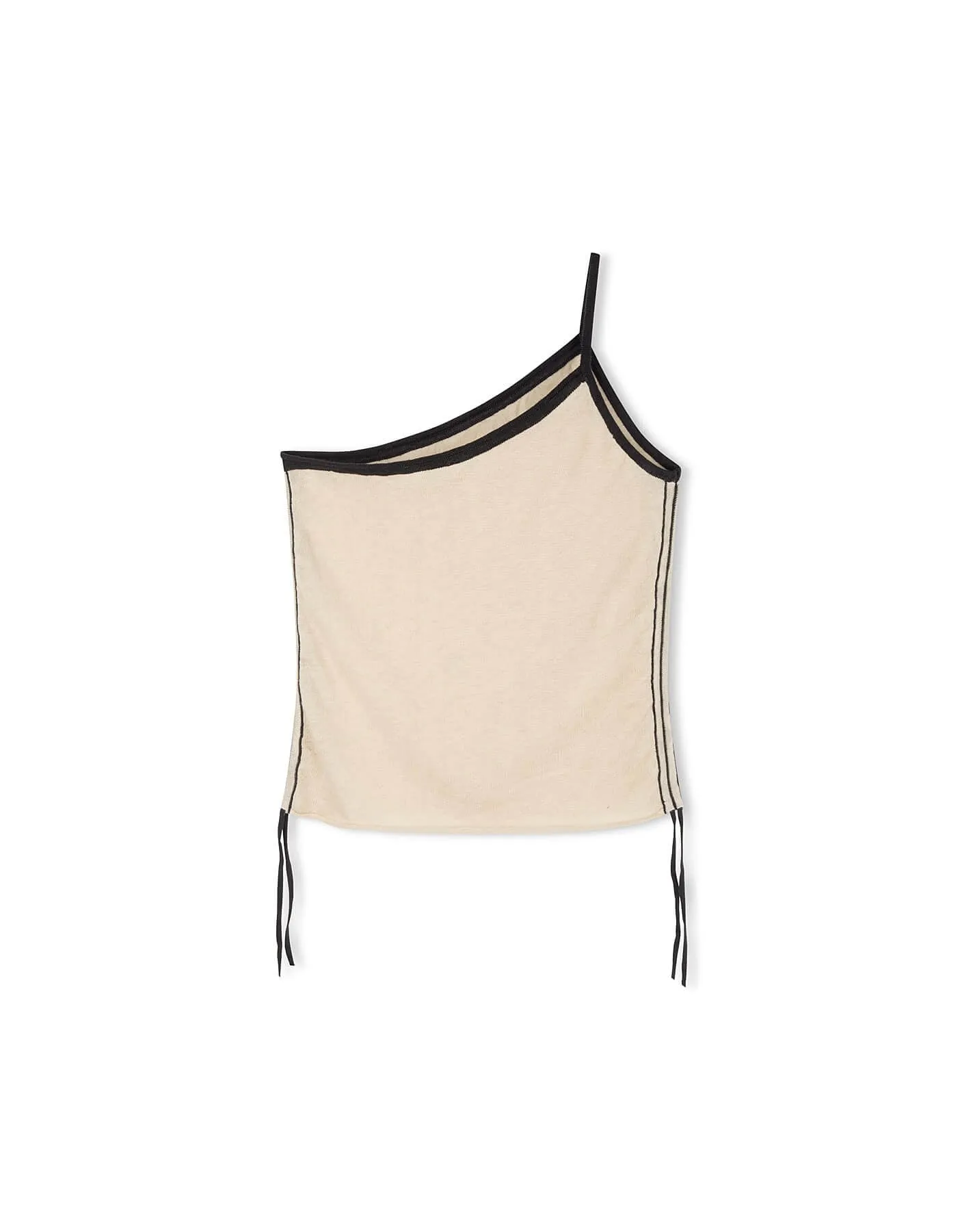 Stone Contrast Knit Crop Top
