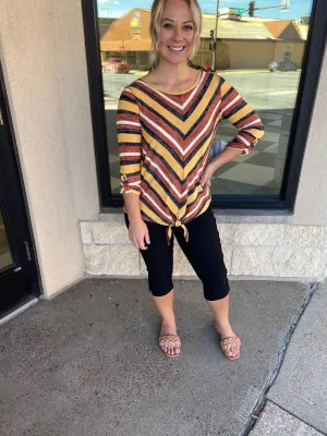 Stripe Hacchi Knit Top