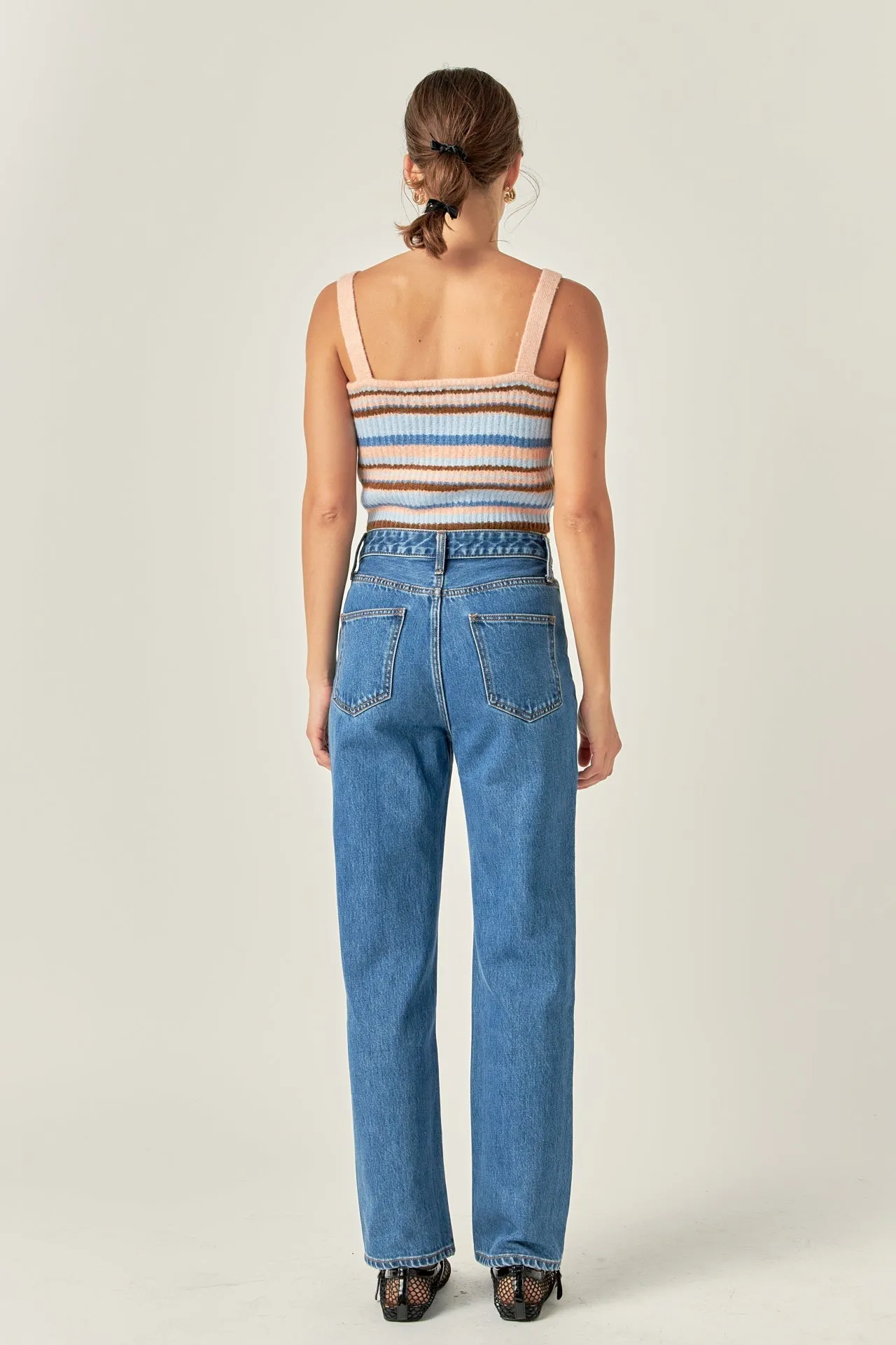 Stripe Knit Tank Top