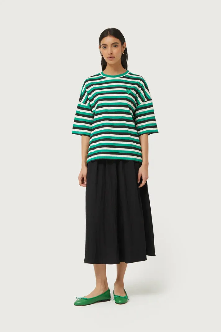 Stripe Tee | Blk/Grn