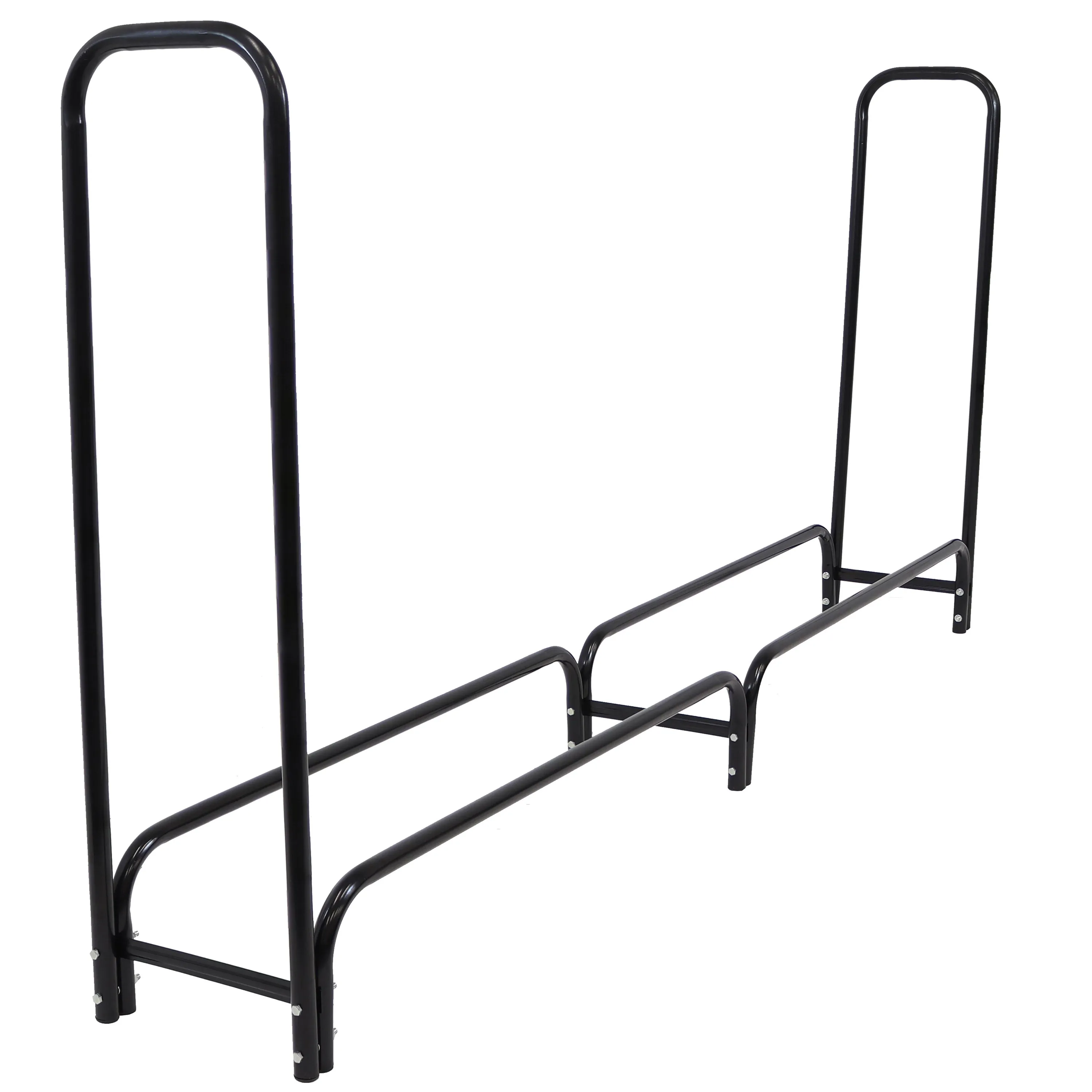 Sunnydaze Outdoor Steel Firewood Log Rack - 8'