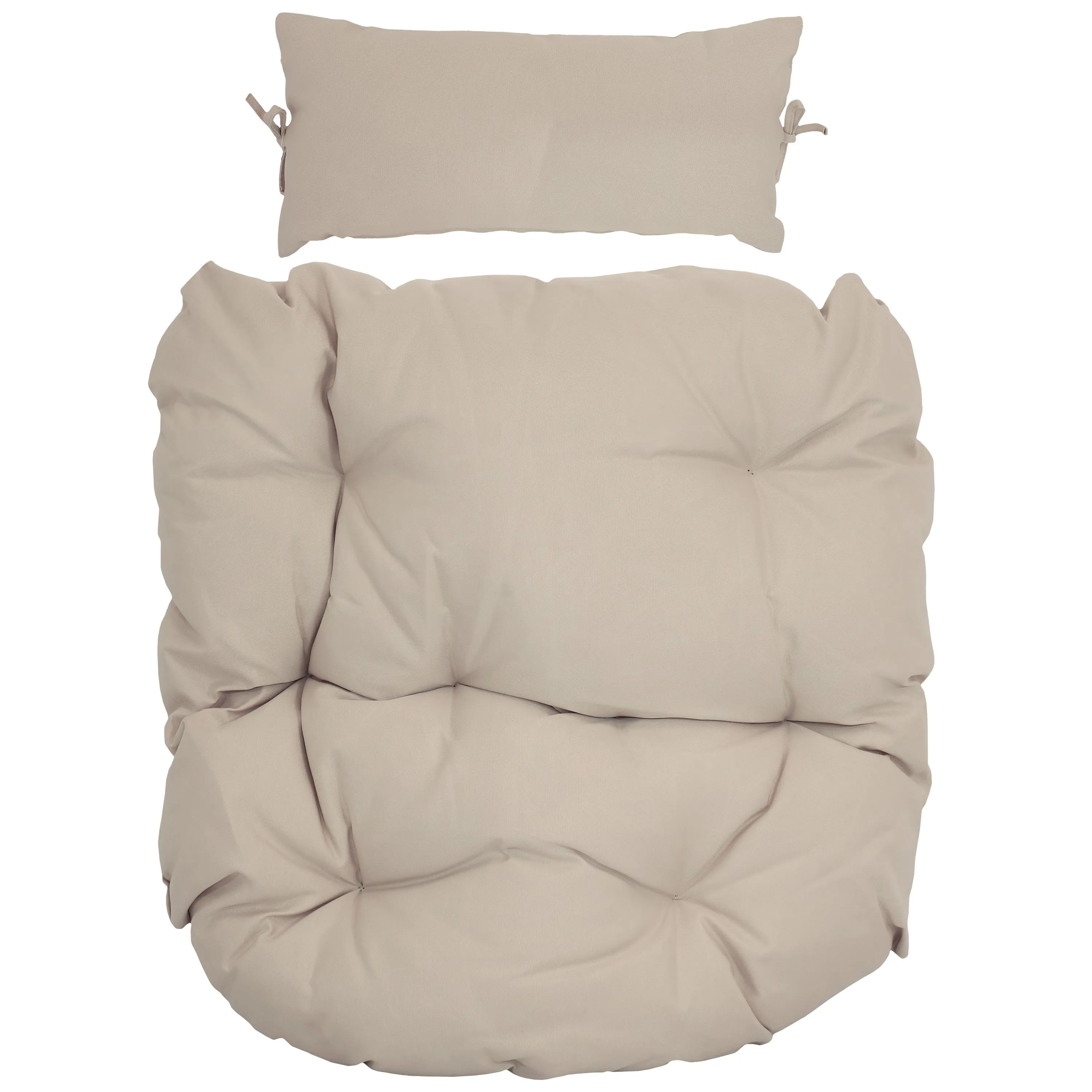 Sunnydaze Replacement Seat Cushion and Headrest Pillow for Cordelia Egg Chair