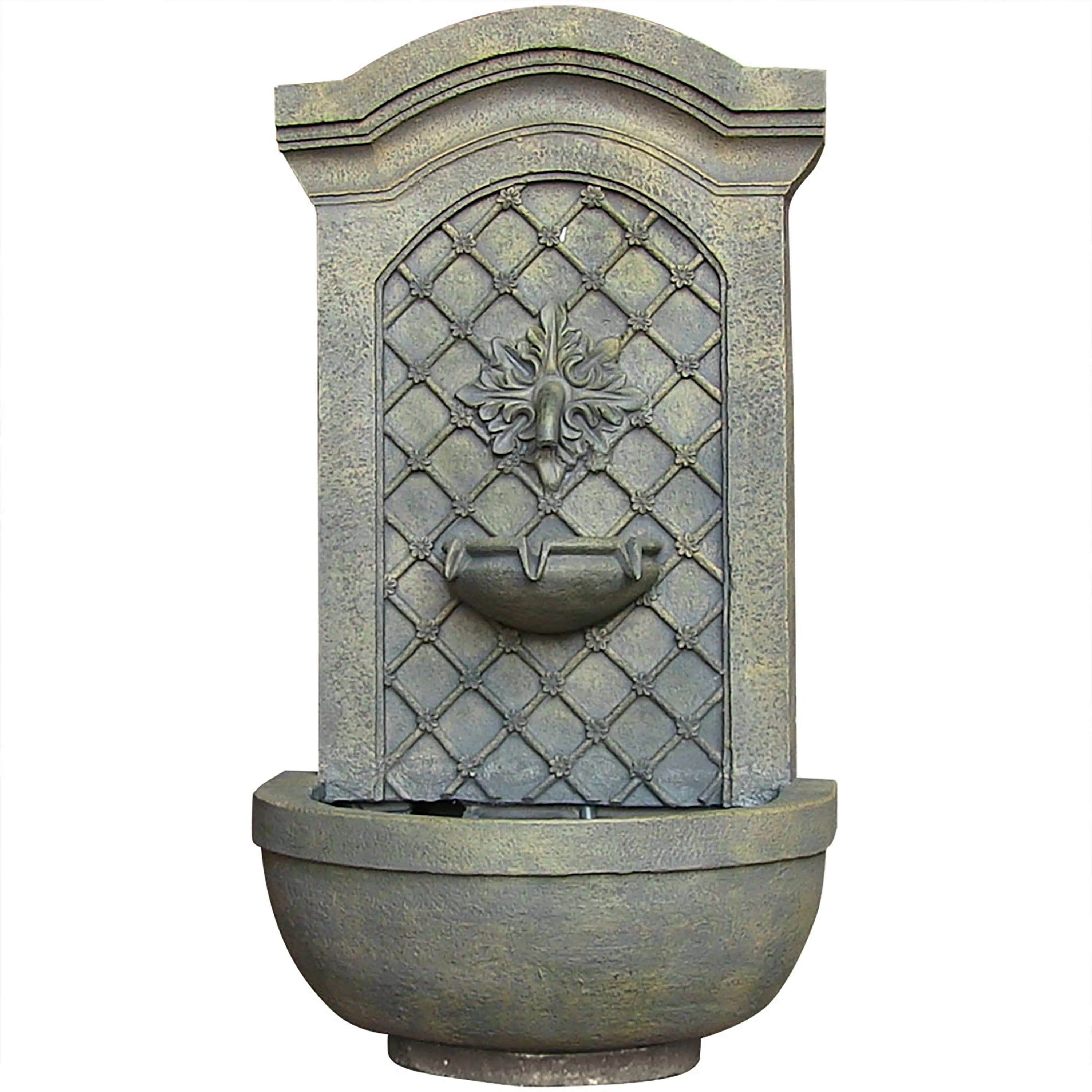 Sunnydaze Rosette Leaf Outdoor Wall Fountain