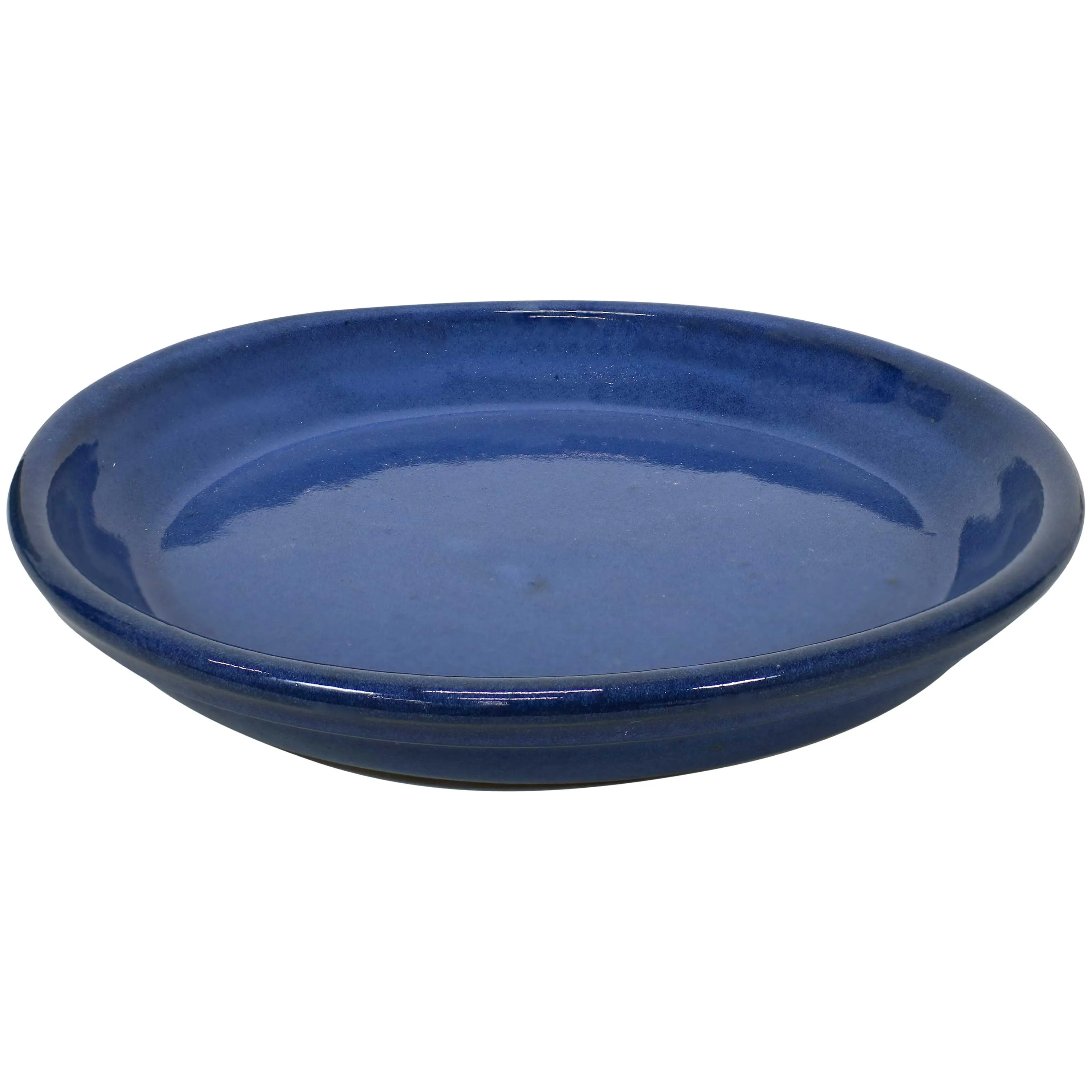 Sunnydaze Set of 2 Glazed Ceramic Planter Saucers