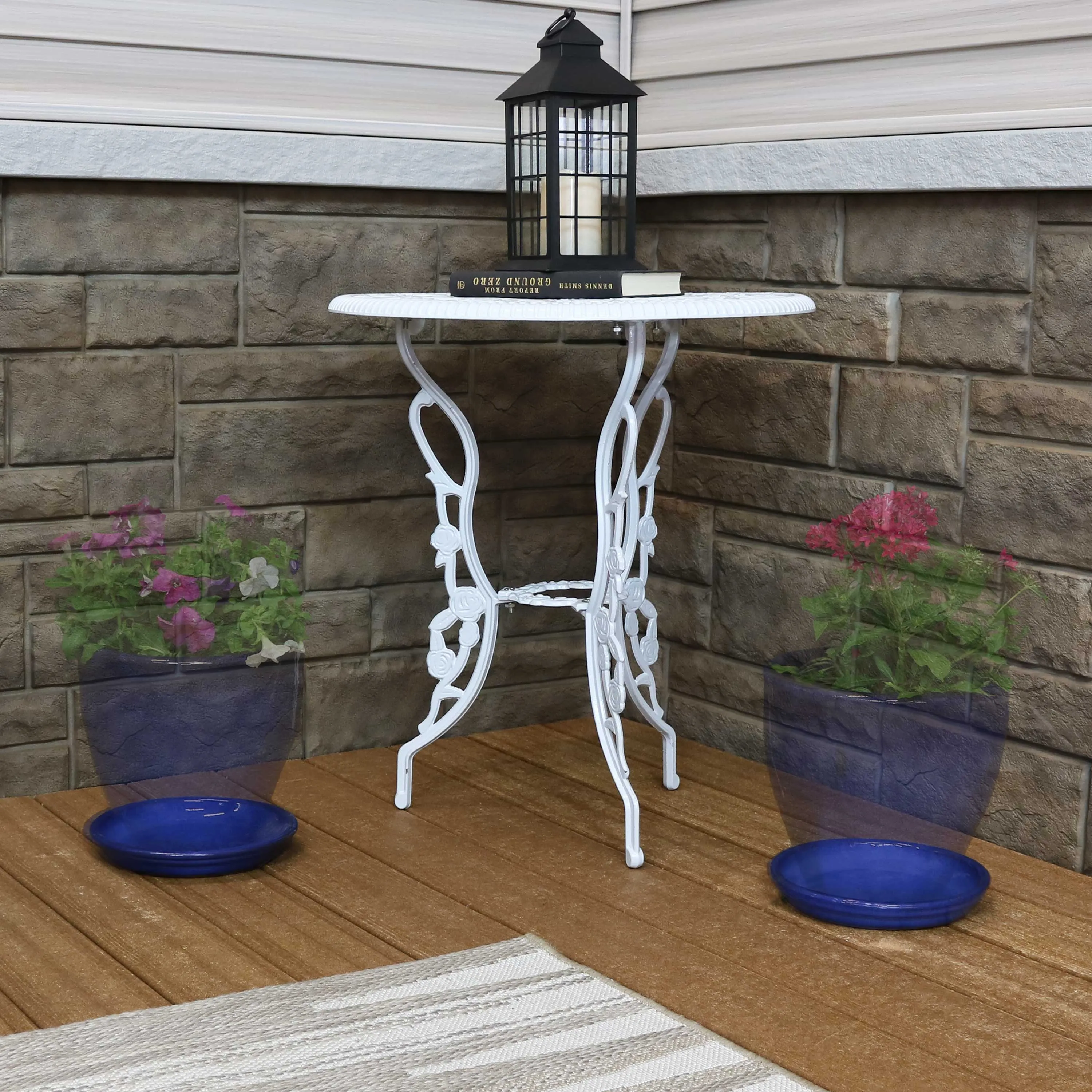 Sunnydaze Set of 2 Glazed Ceramic Planter Saucers