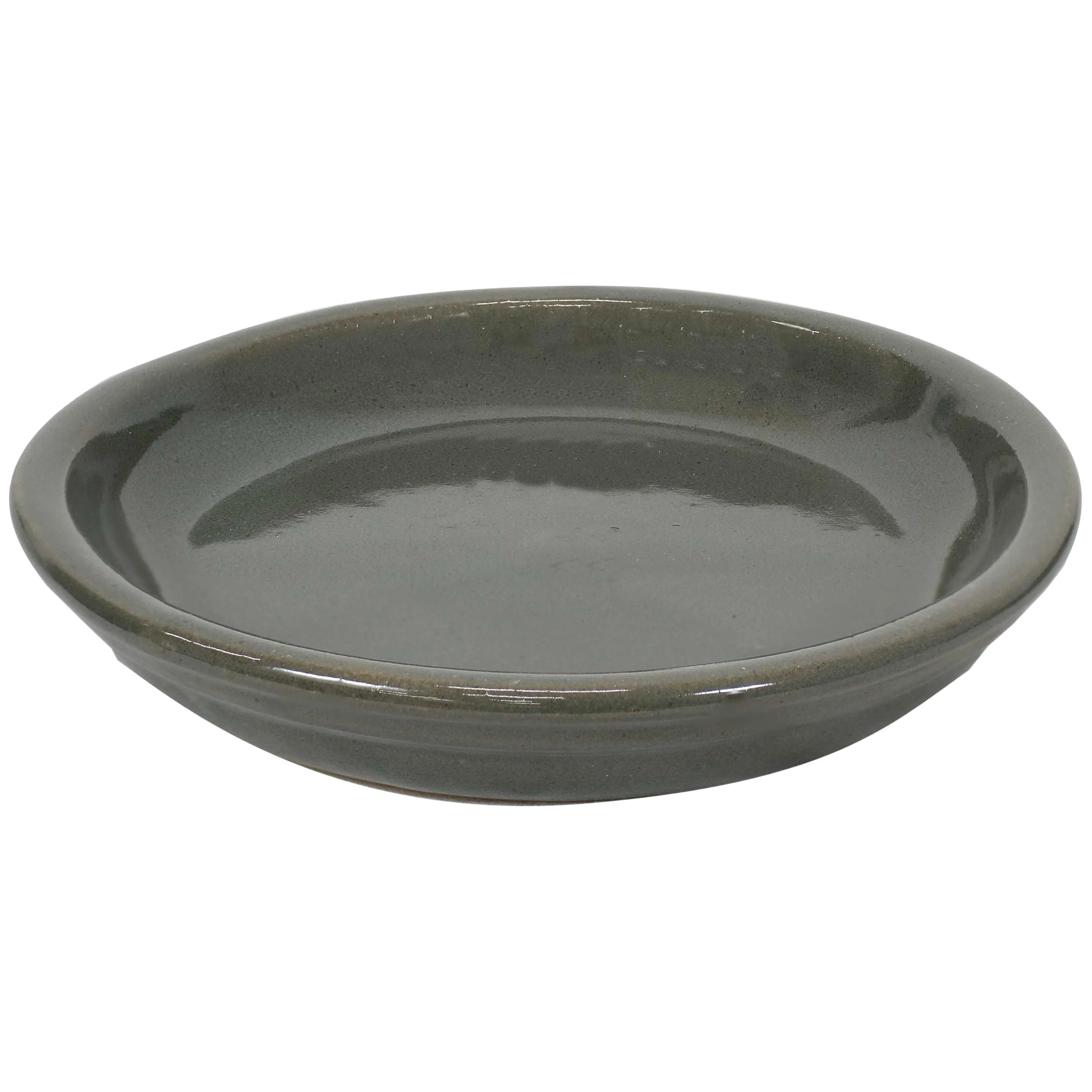 Sunnydaze Set of 2 Glazed Ceramic Planter Saucers