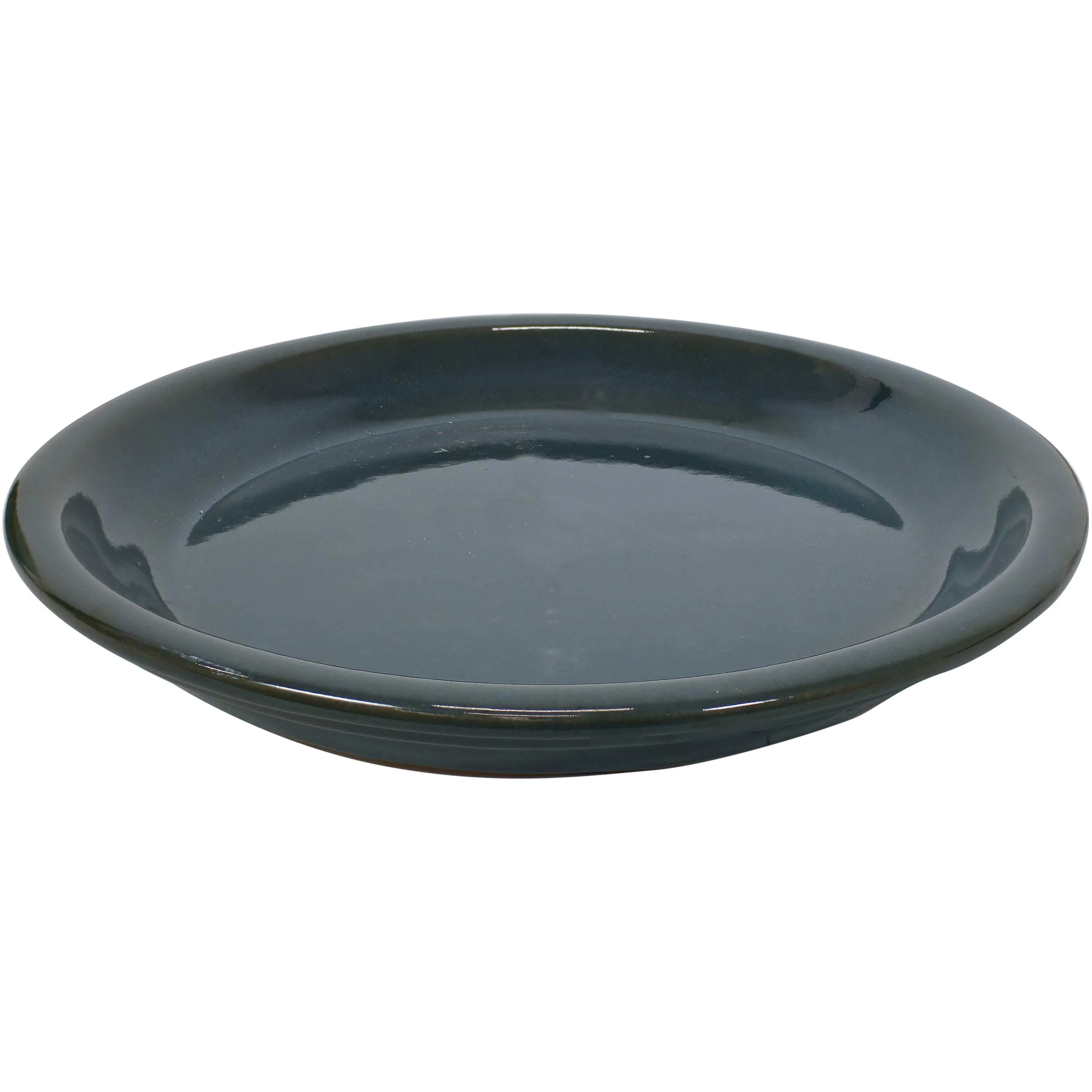Sunnydaze Set of 2 Glazed Ceramic Planter Saucers
