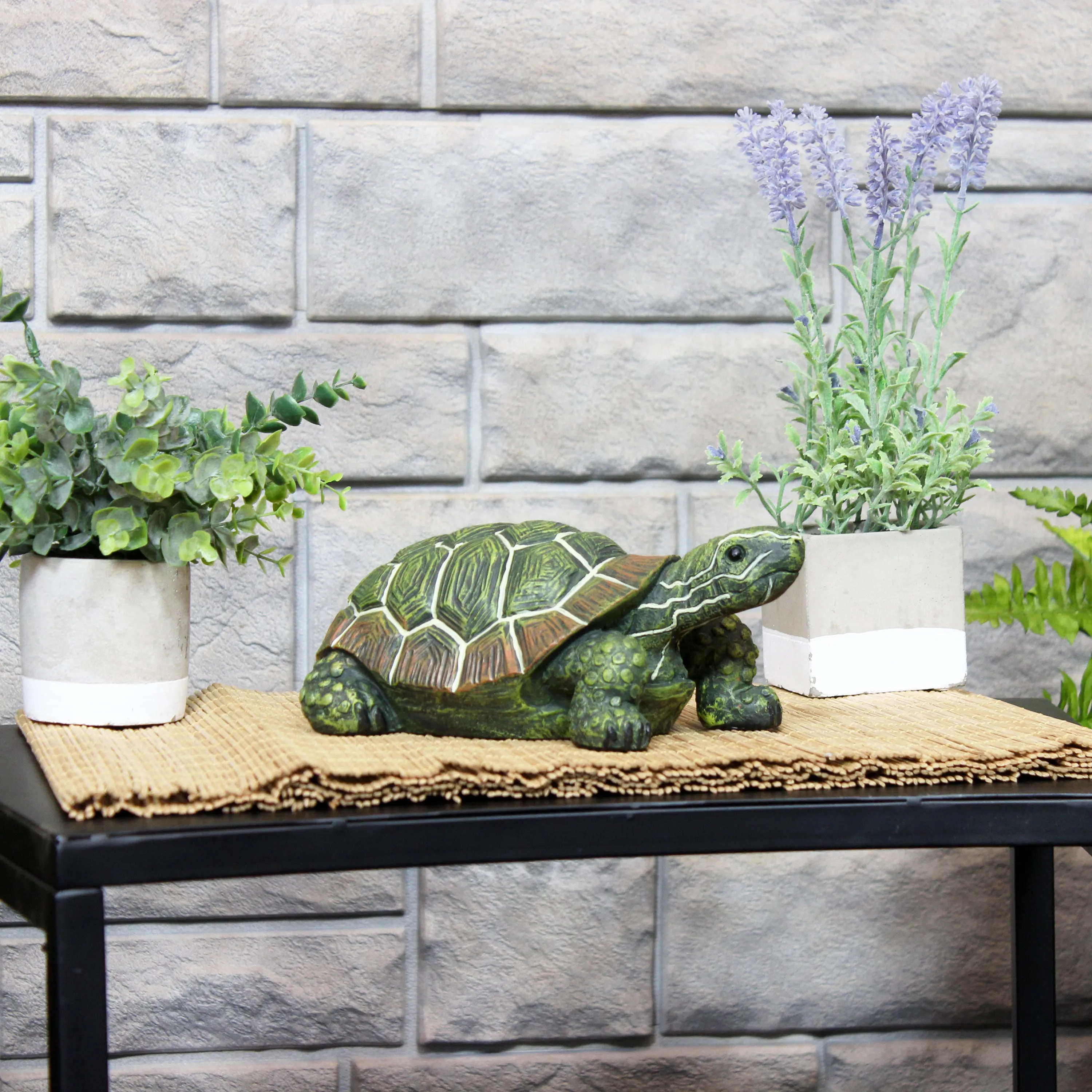 Sunnydaze Terrance the Tortoise Indoor/Outdoor Decorative Statue - 9"