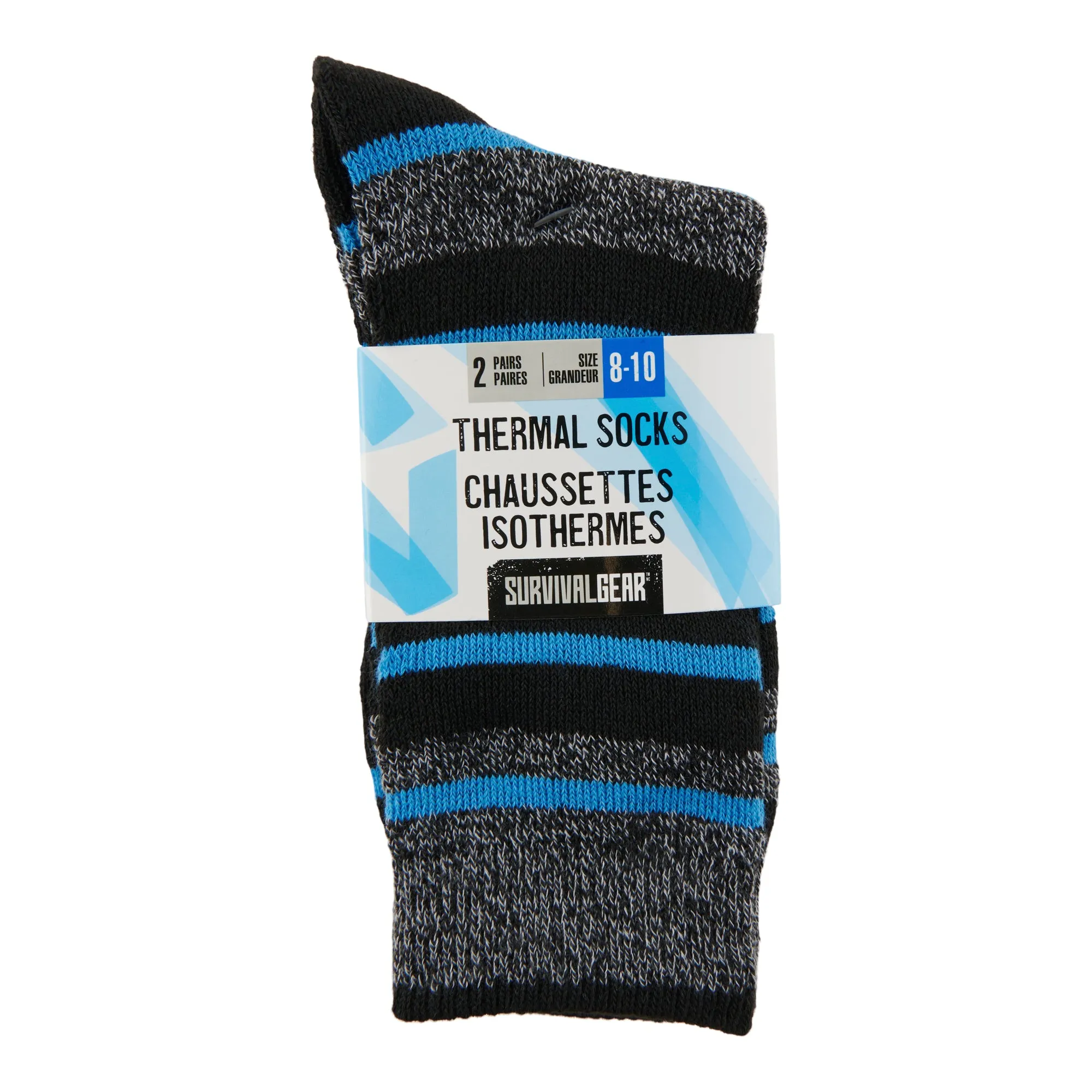 SURVIVAL GEAR Boy's Thermal Socks, 2-Pack