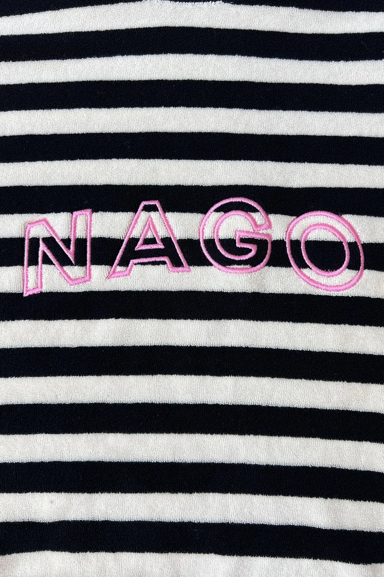 Sweatshirt in terry cotton / 17 / 20 / black stripes