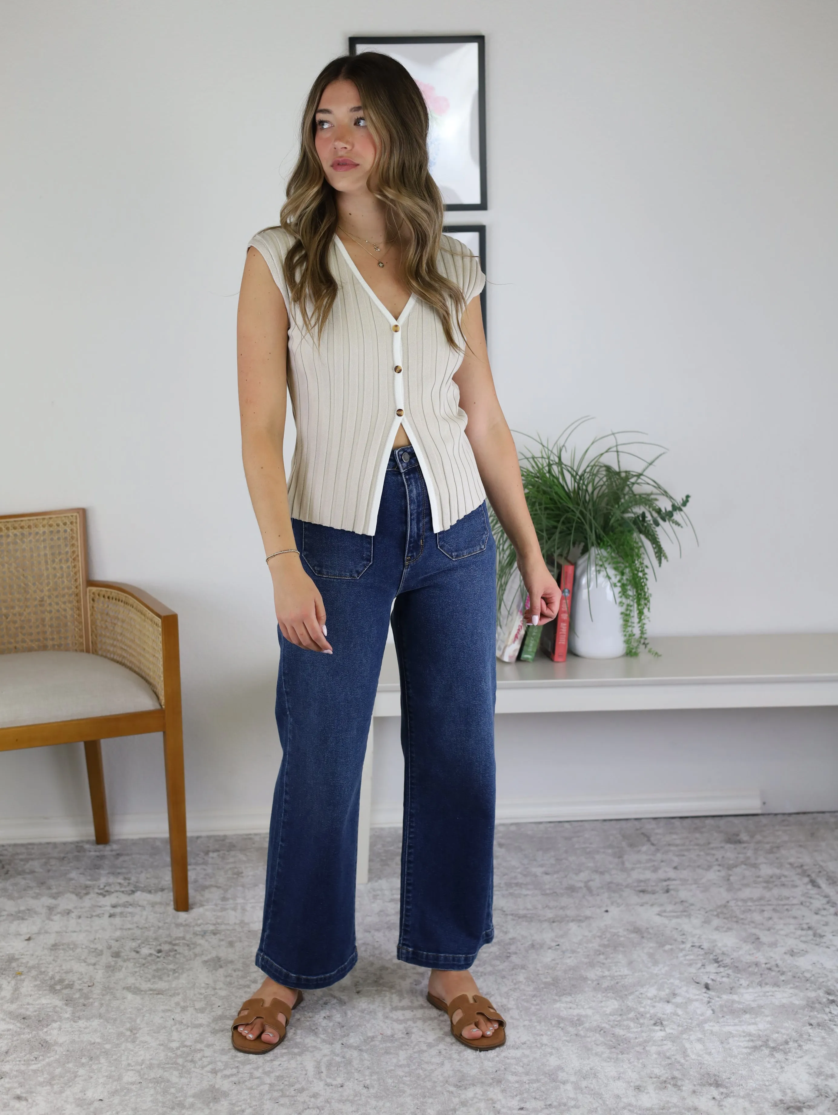 Teresa Contrast Knit Top