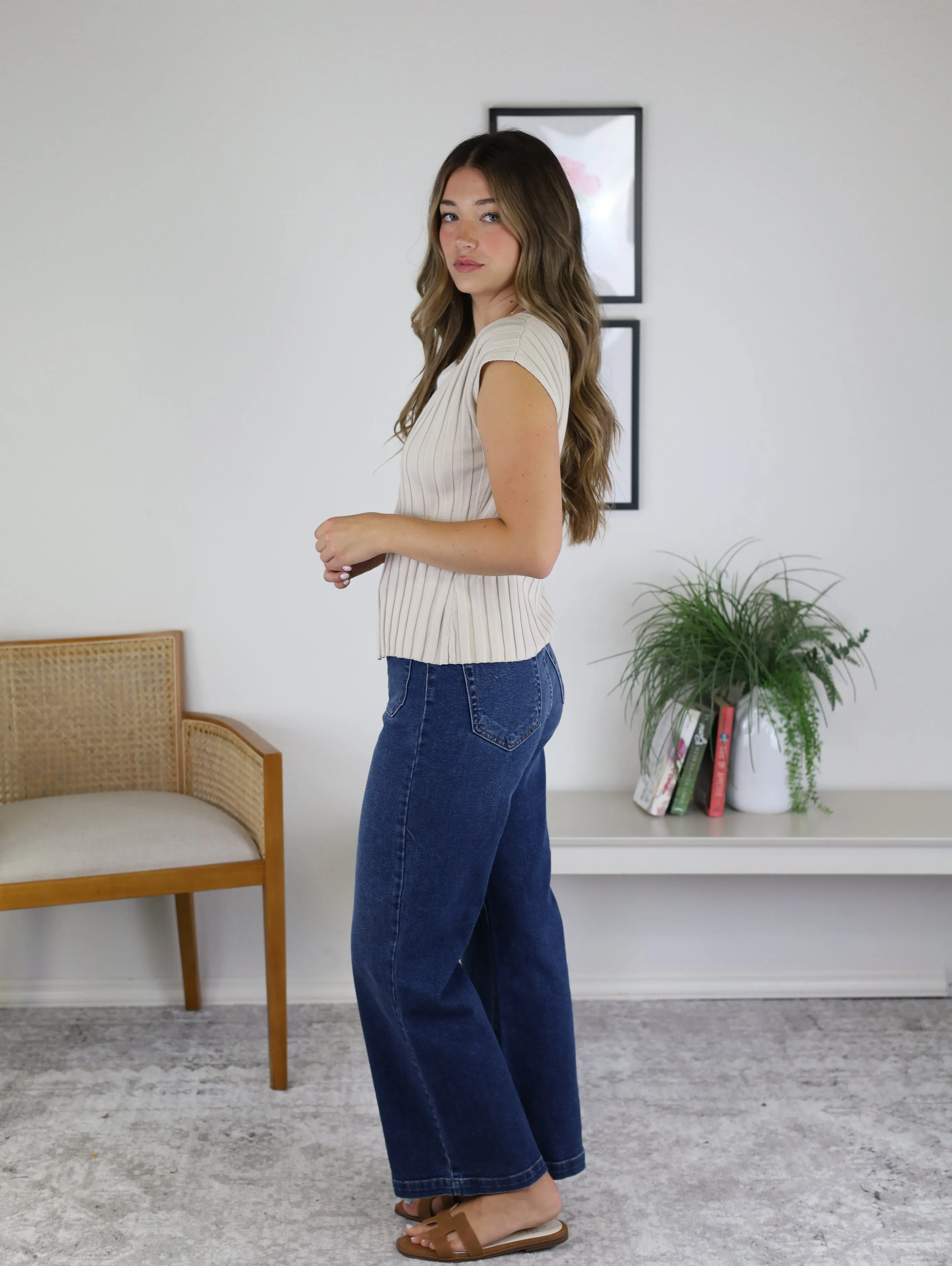 Teresa Contrast Knit Top