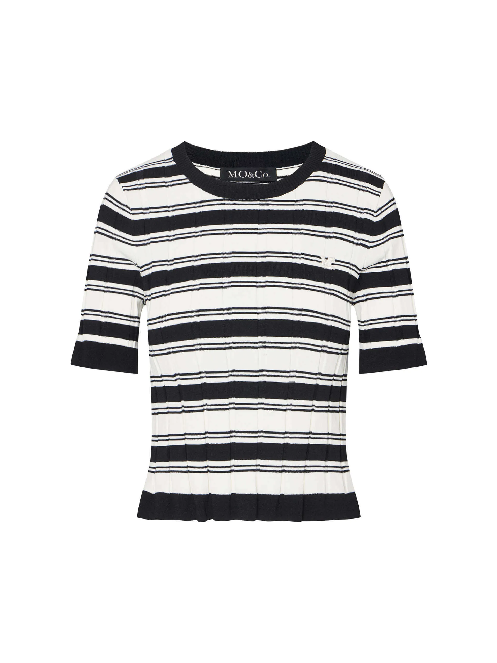 Textured Stripe Knit Top