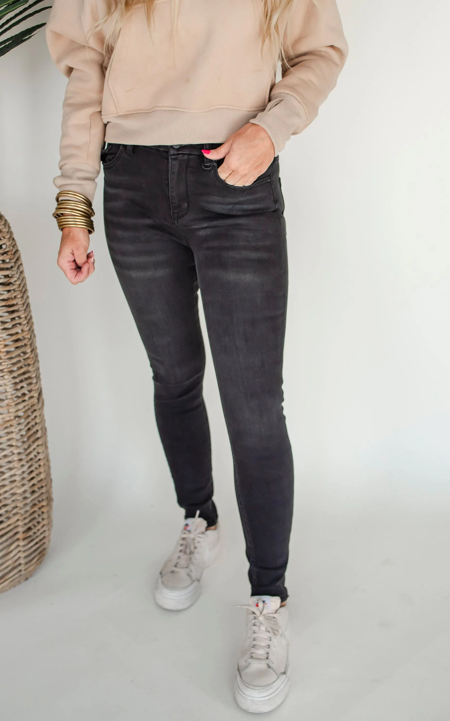 The Eva High Rise Ankle Skinny Denim Jean | Mica *