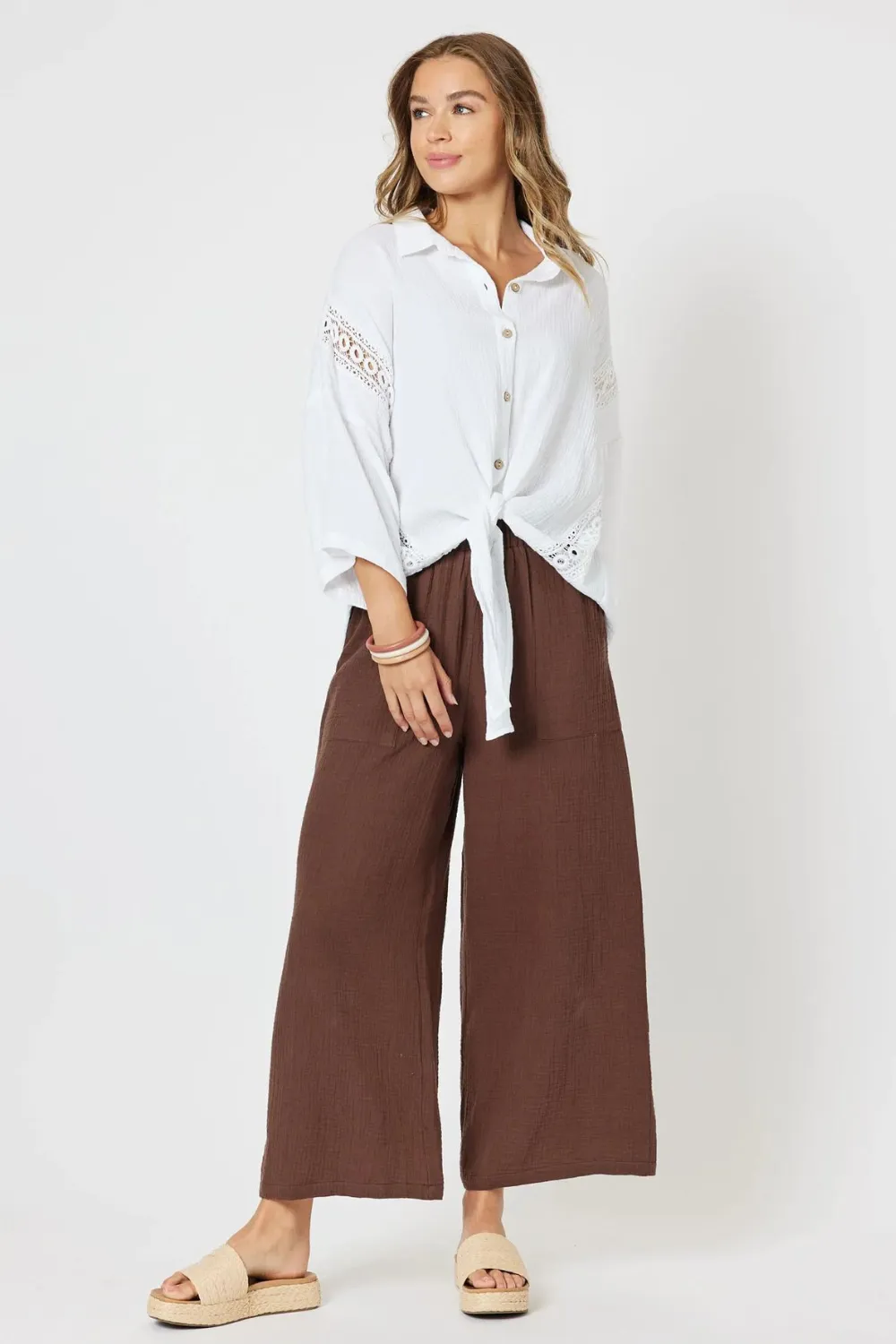 Threadz Byron Textured Cotton Pant