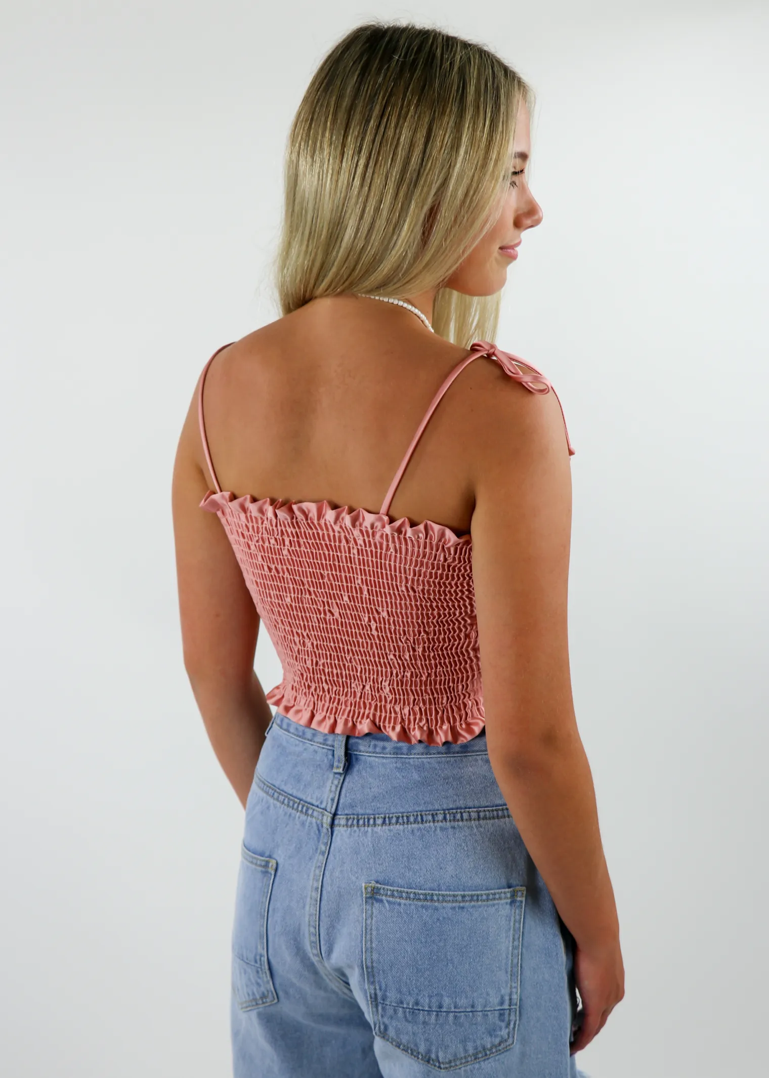 Tie Me Down Tank V2 ★ Rose