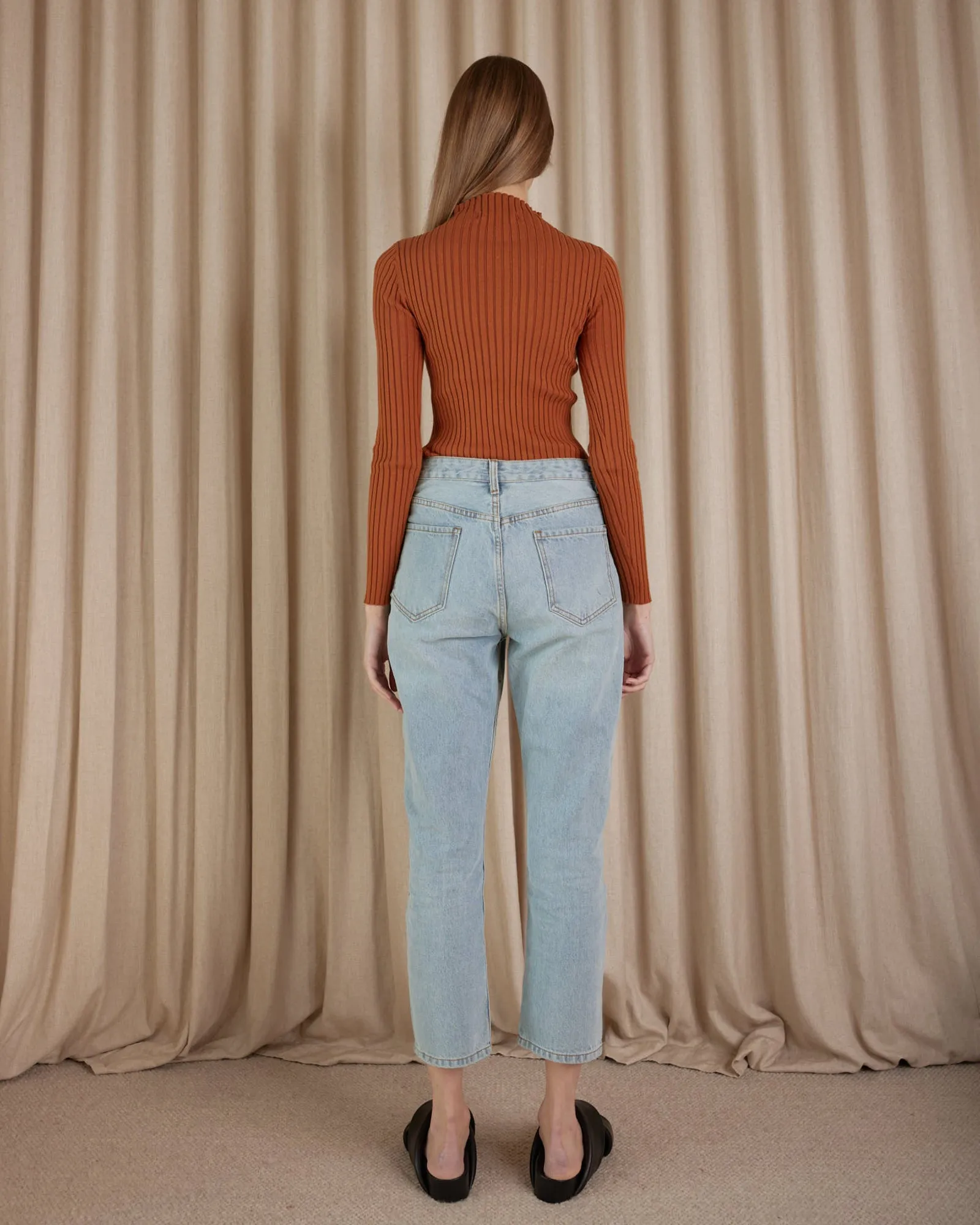 Tiegan Knit Top - Rust