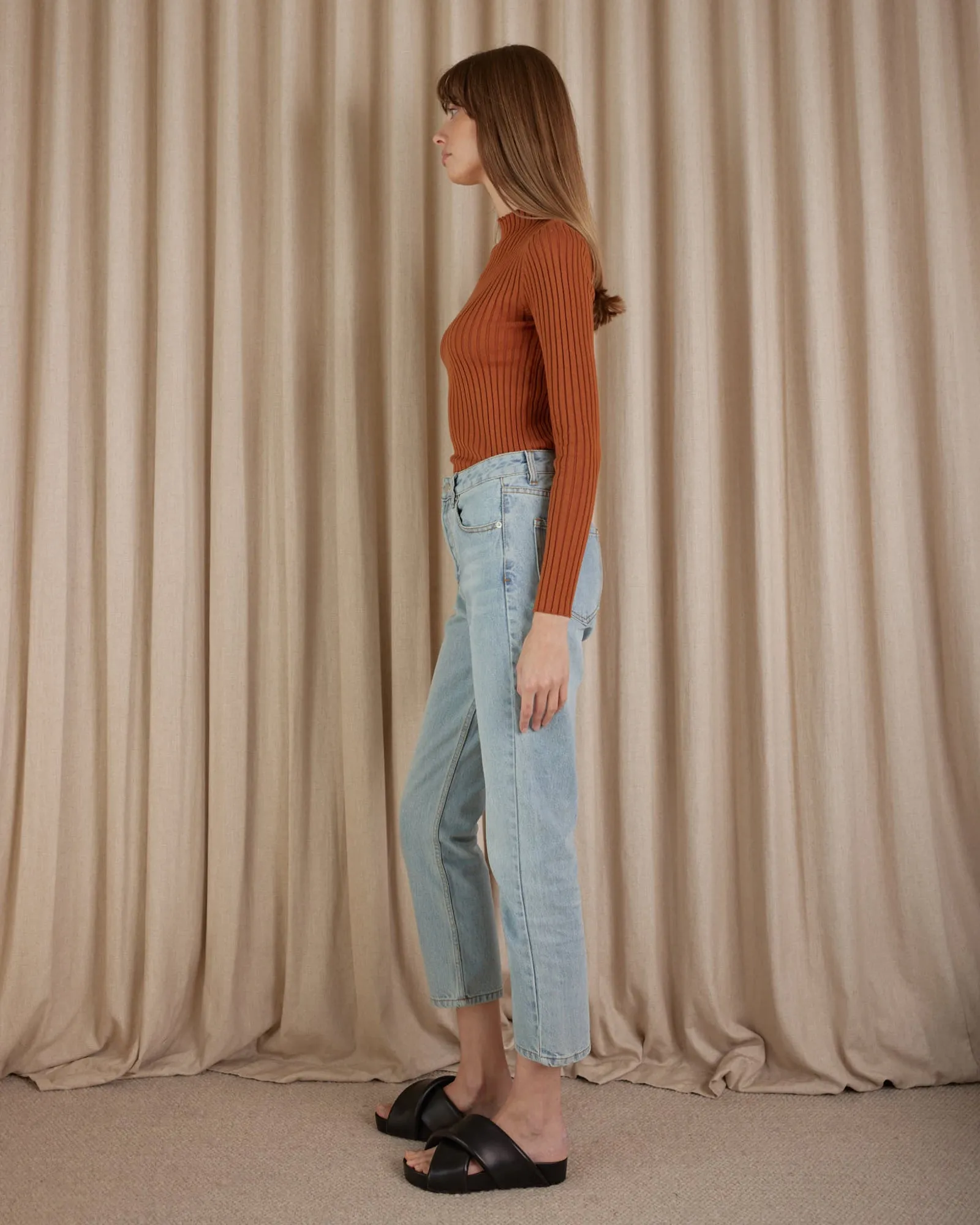 Tiegan Knit Top - Rust