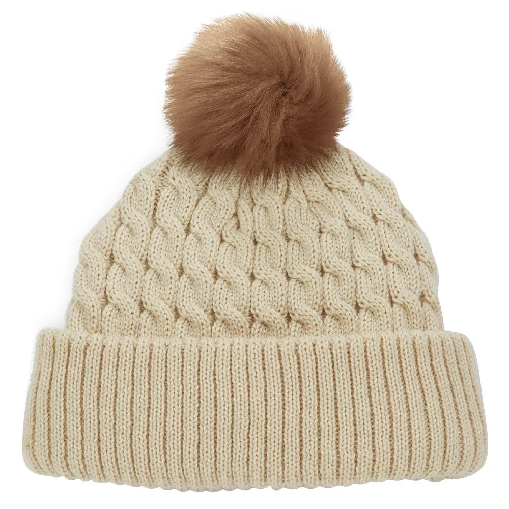 Titleist Cable Knit Pom Pom Golf Beanie 2023