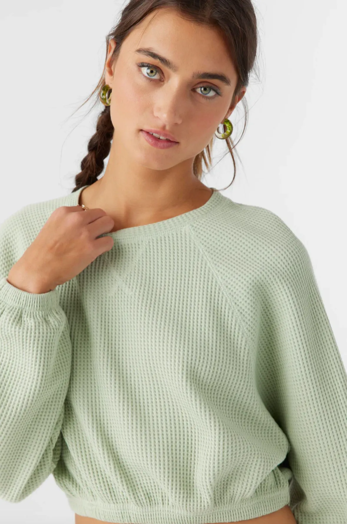 TOUR WAFFLE KNIT SLOUCHY TOP (DSG)