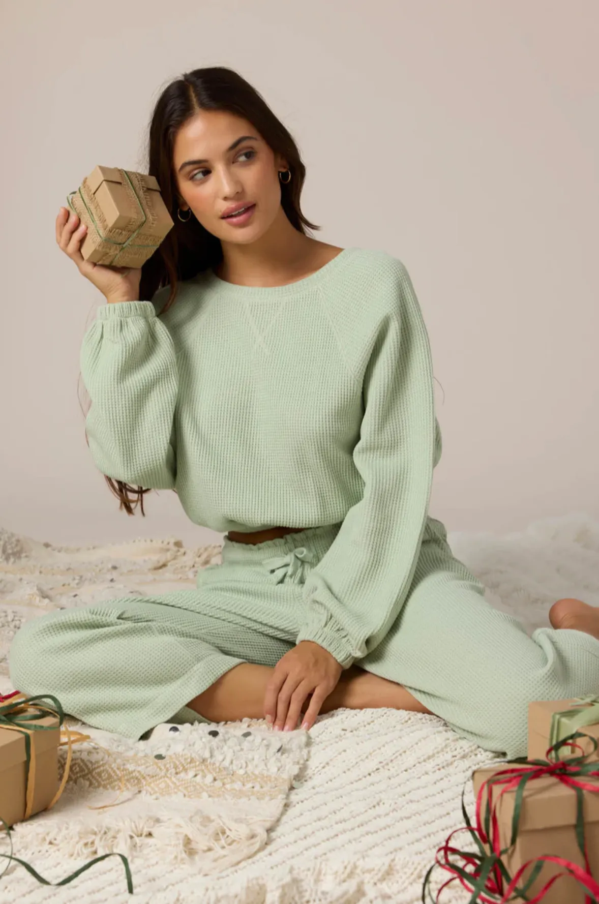 TOUR WAFFLE KNIT SLOUCHY TOP (DSG)