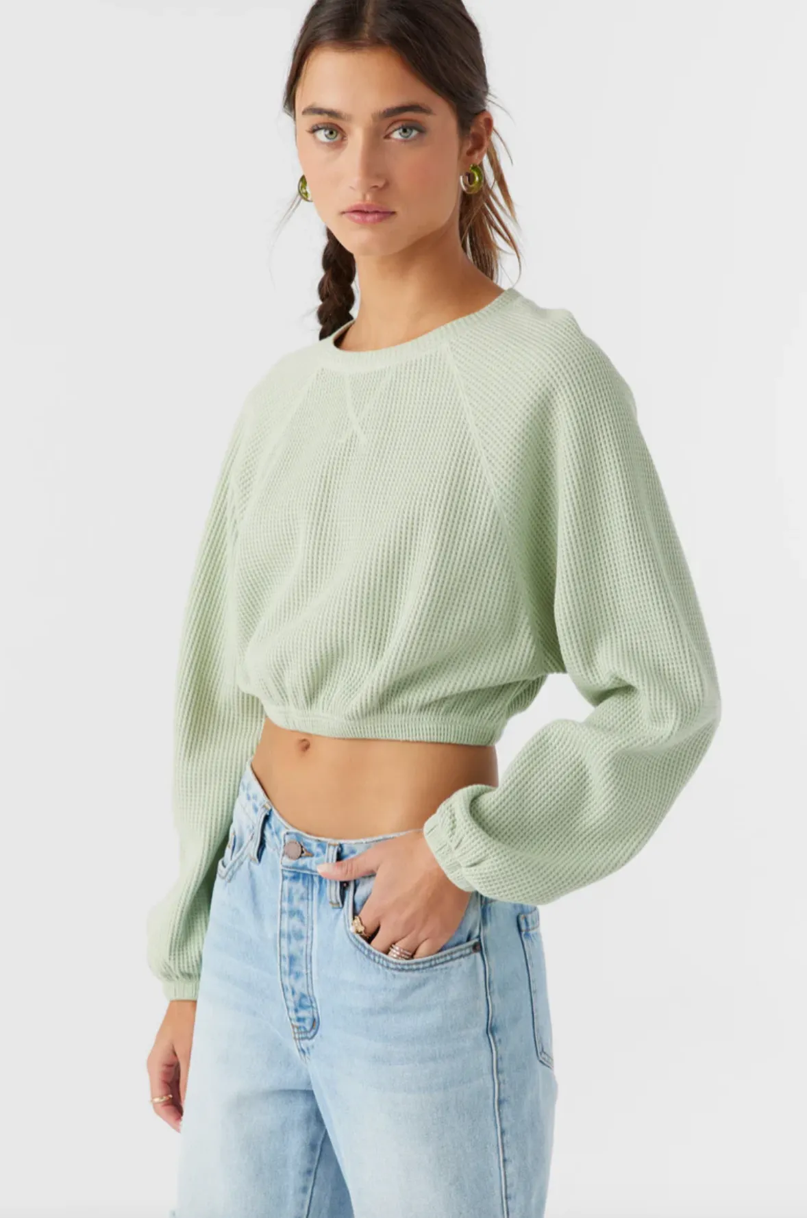 TOUR WAFFLE KNIT SLOUCHY TOP (DSG)