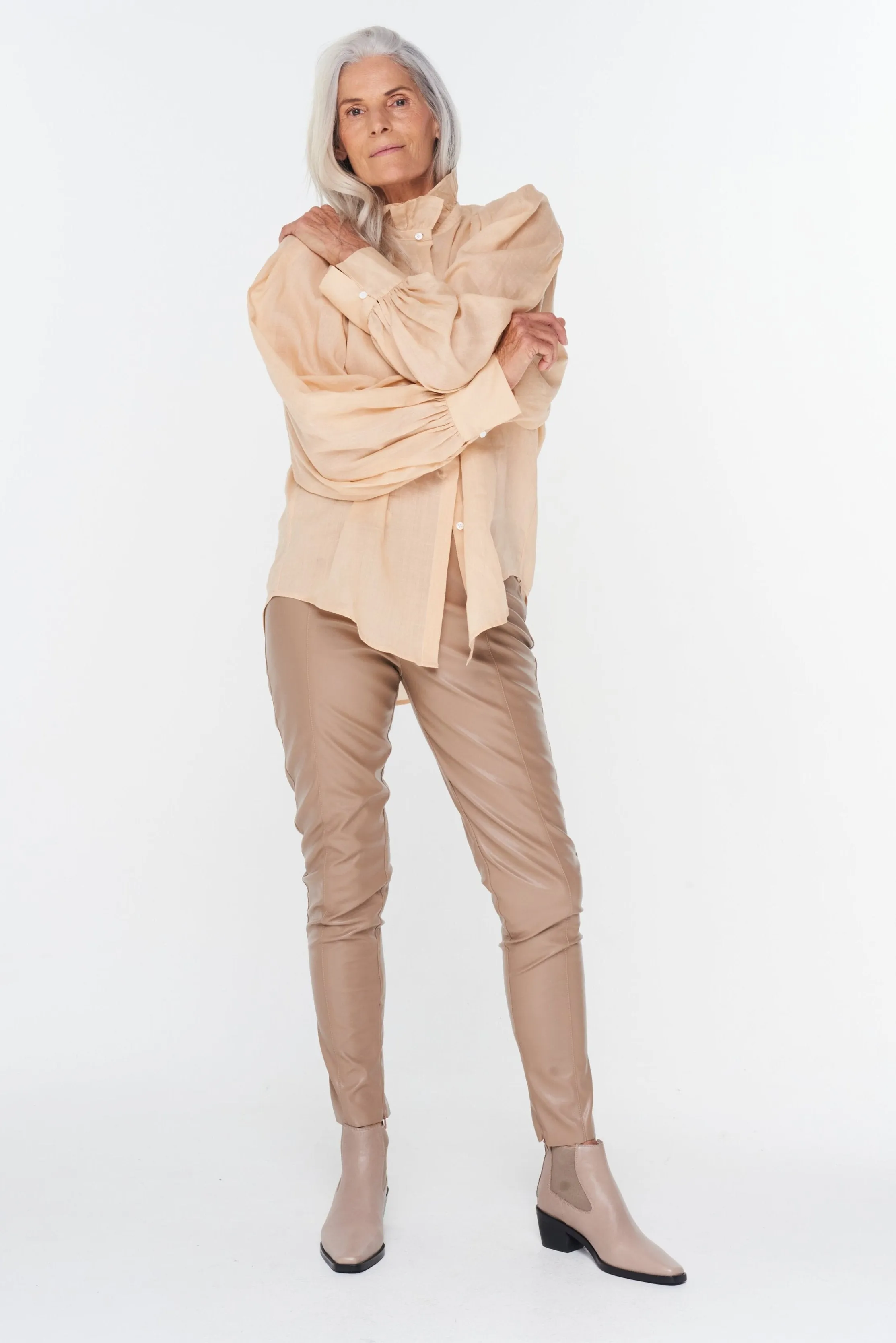 Trellis Top in Shell