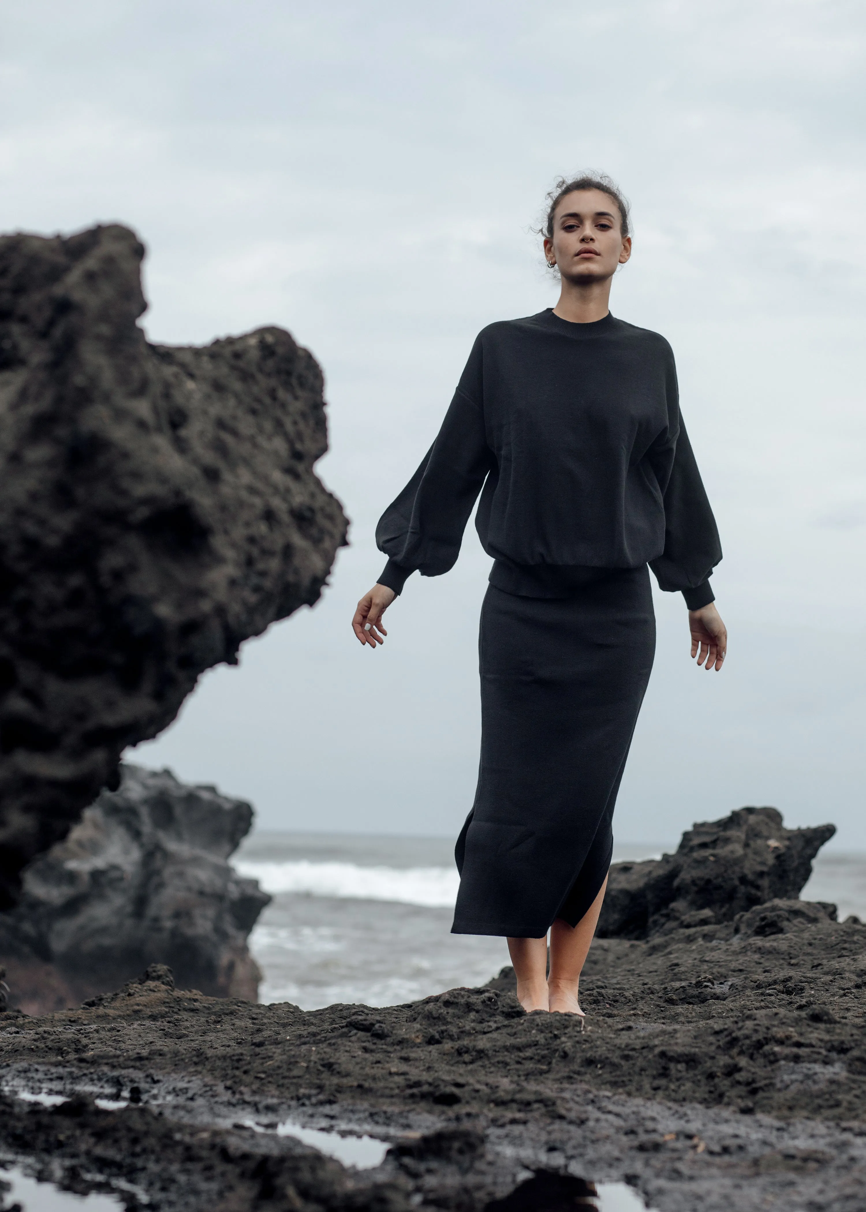 Trondheim Sweater in Black