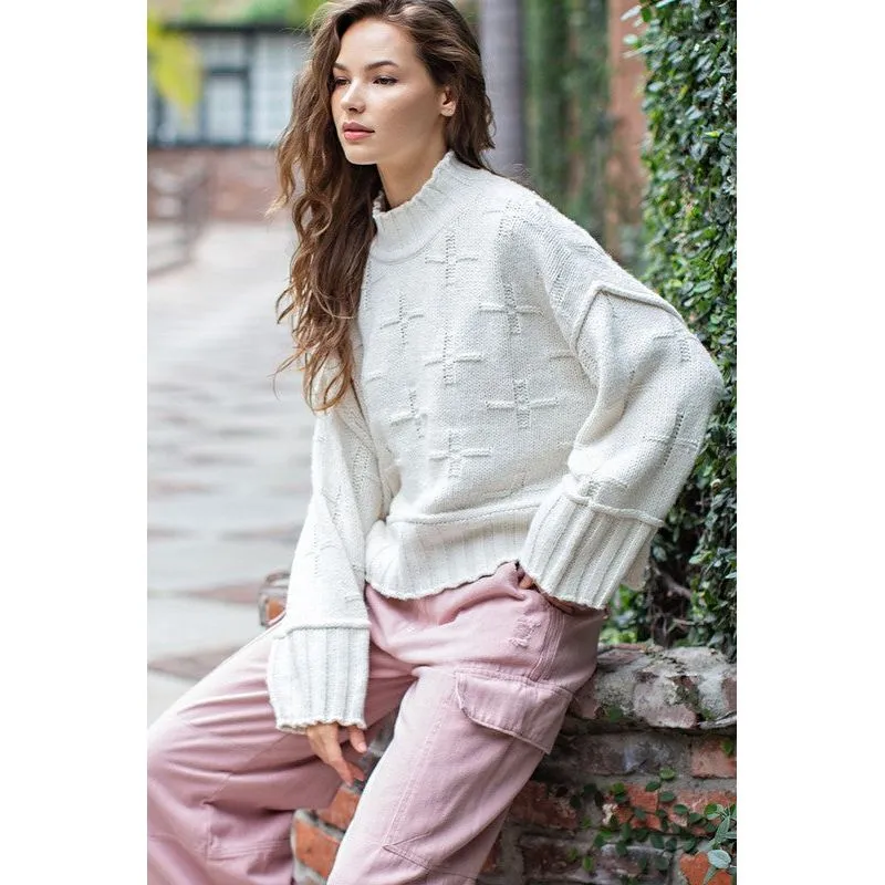 Turtle Neck Knit Top