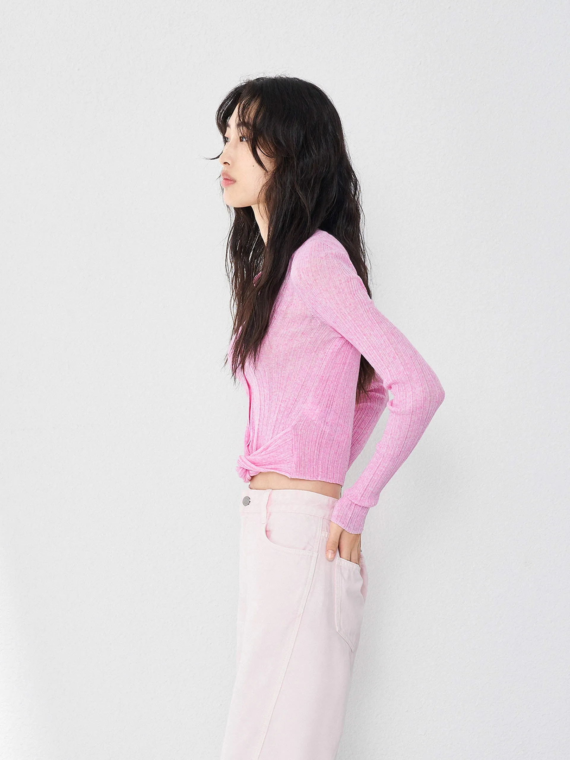 Twist Detail Knit Top