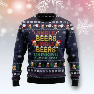 Ugly Christmas Sweater JulesRoche All-Over-Print Festive Knit