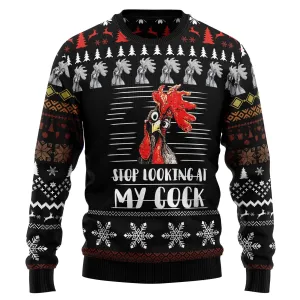 Ugly Christmas Sweater JulesRoche All-Over Print Wool Cotton