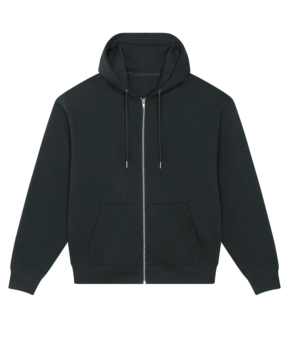 Unisex Locker heavy zip-through sweatshirt (STSU953) | Black