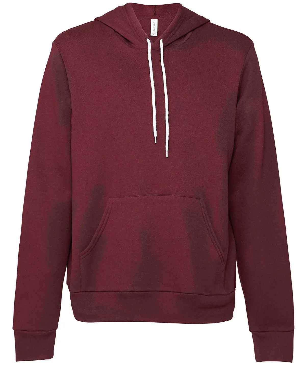 Unisex polycotton fleece pullover hoodie | Maroon