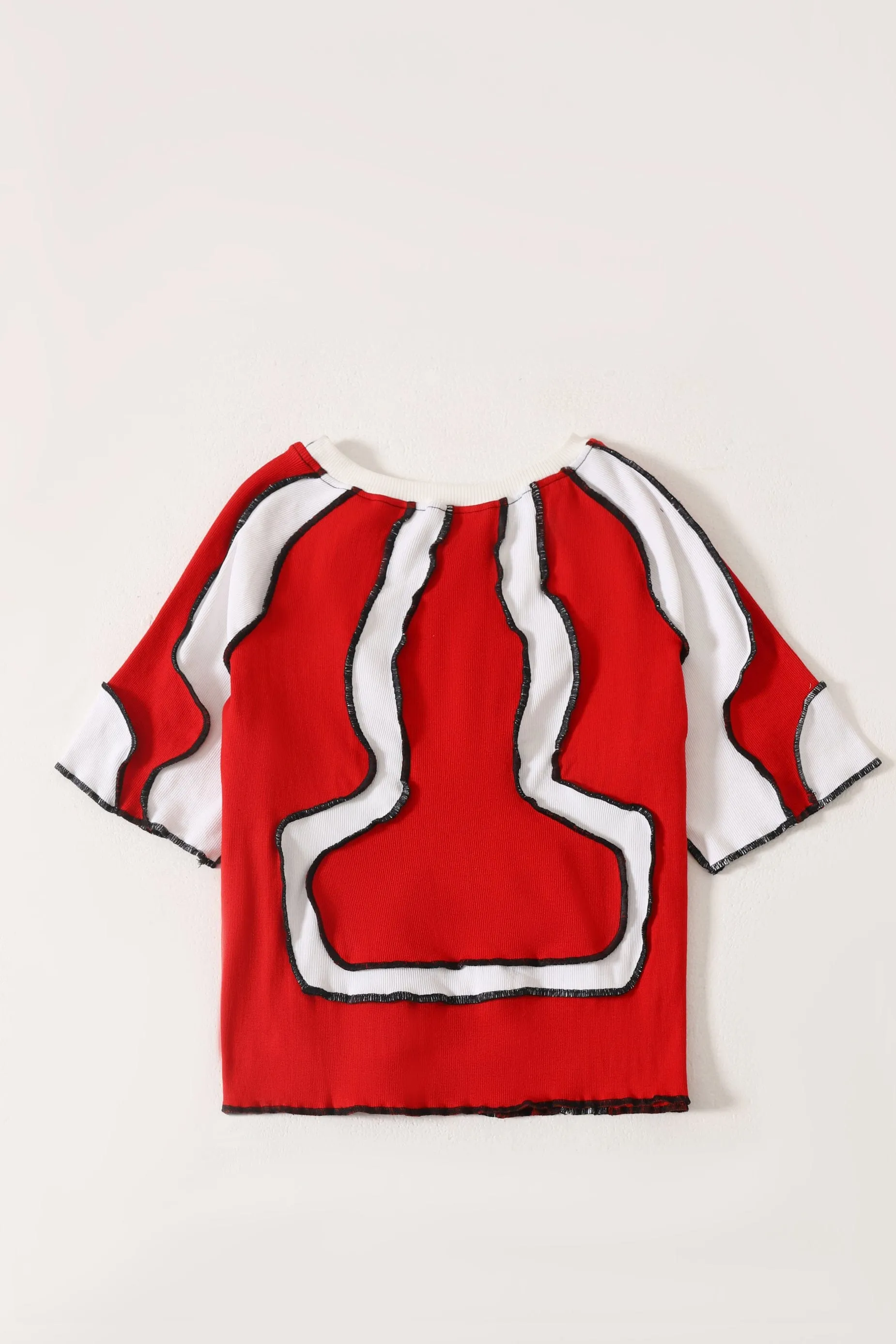 UPCYCLED WAVY KNIT TOP