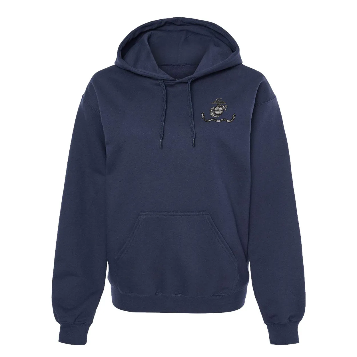 USMC Flag Subdued Embroidered Hoodie