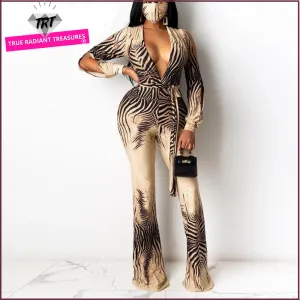 V-Neck Overall Jumpsuit