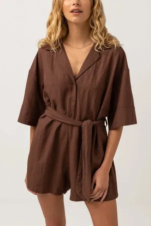 VACAY ROMPER - CHOCOLATE
