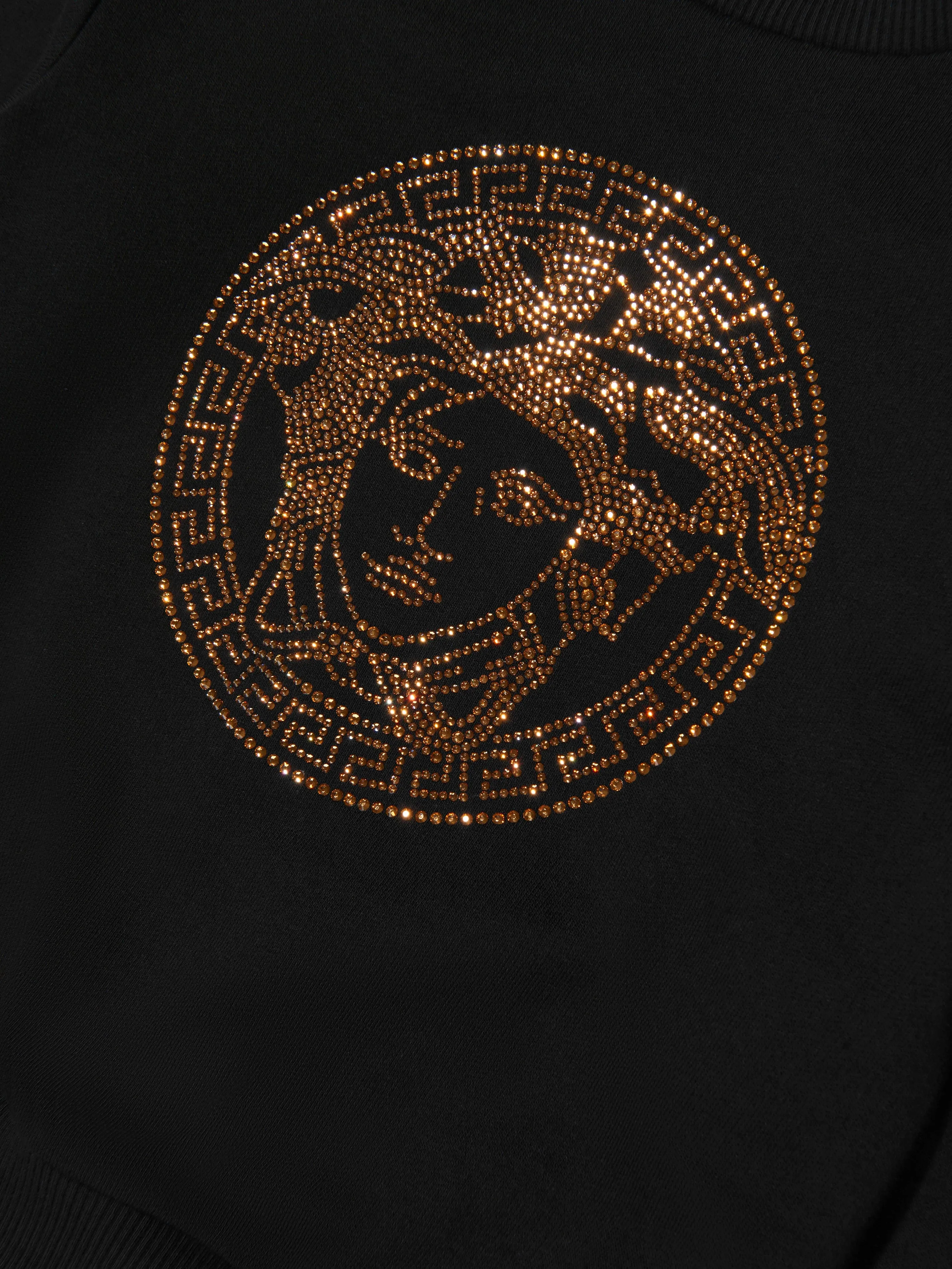 Versace Girls Studded Medusa Sweatshirt