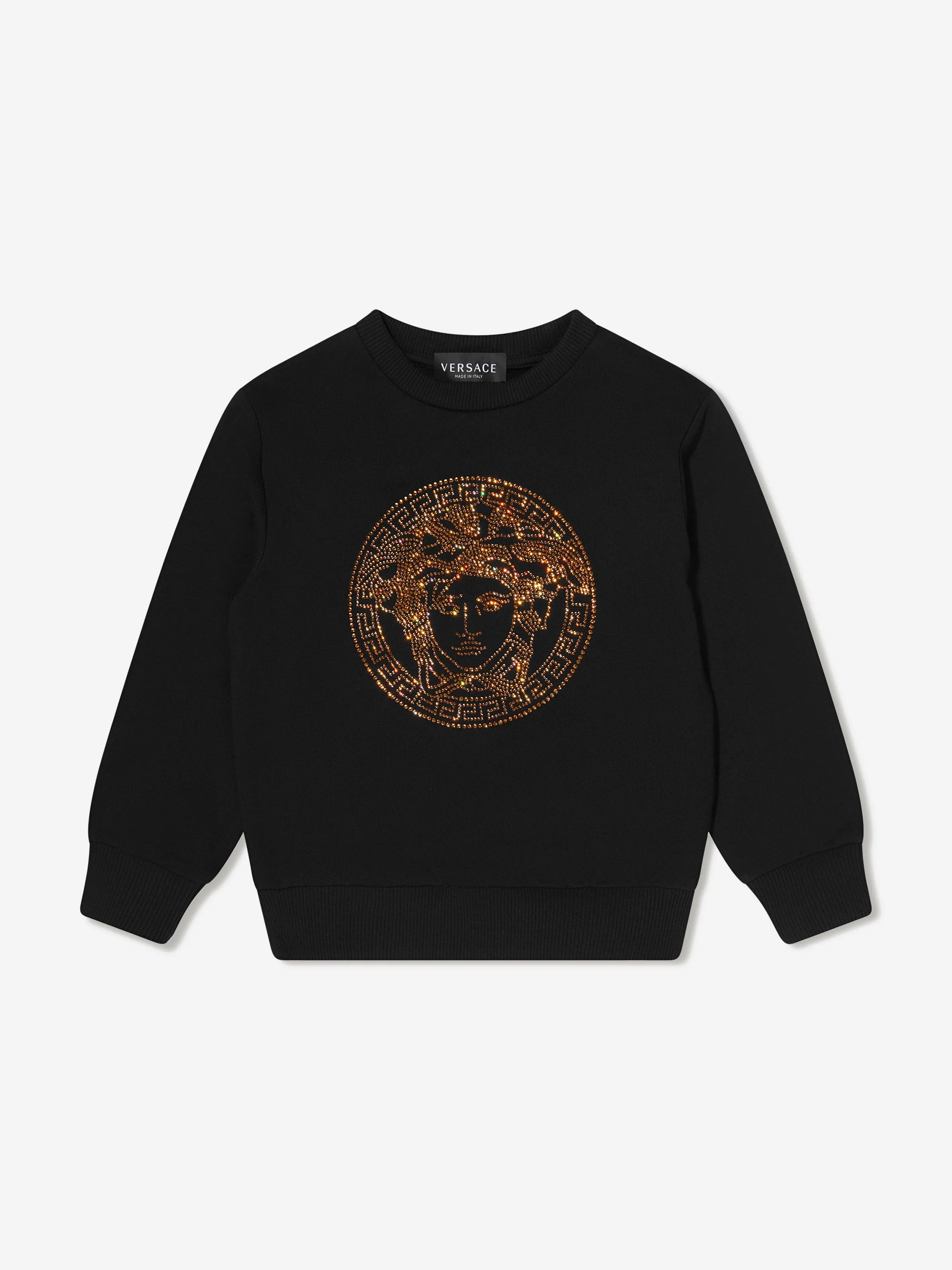 Versace Girls Studded Medusa Sweatshirt