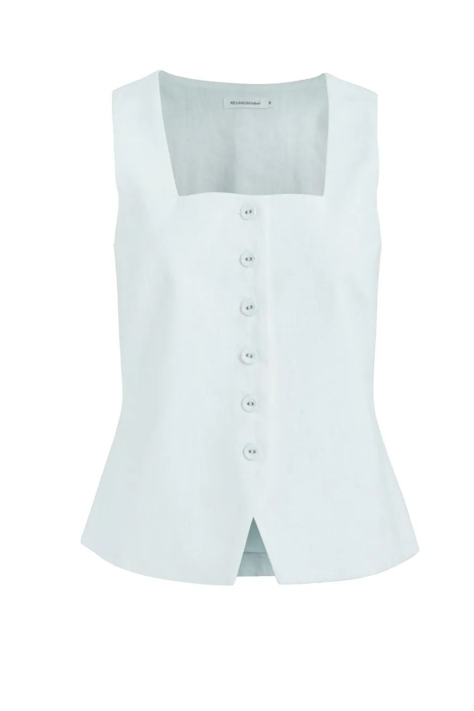 Viaduct Ivory Ramie Sleeveless Vest Top