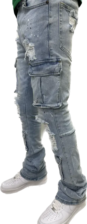 VICIOUS DENIM VC218 BLUE BLEACH
