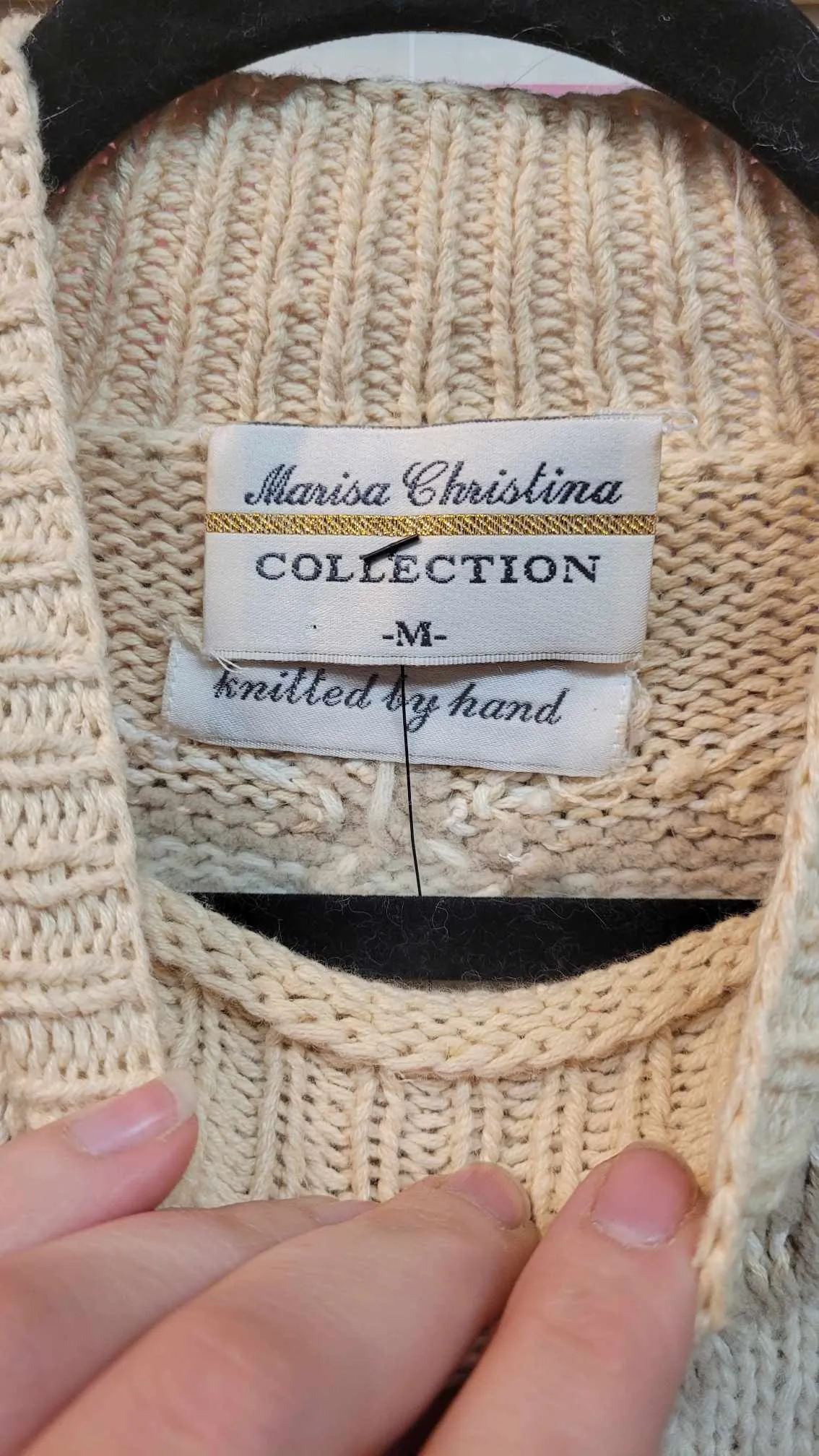 Vintage 90's Pastel Cream Sweater