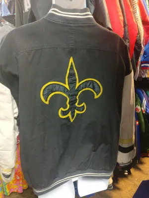 Vintage NEW ORLEANS SAINTS NFL Back Patch Mirage Jacket XL