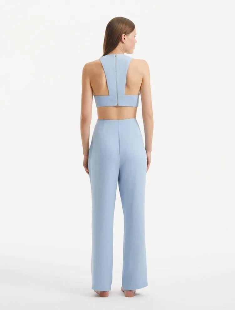 Wade White Baby Blue Pants