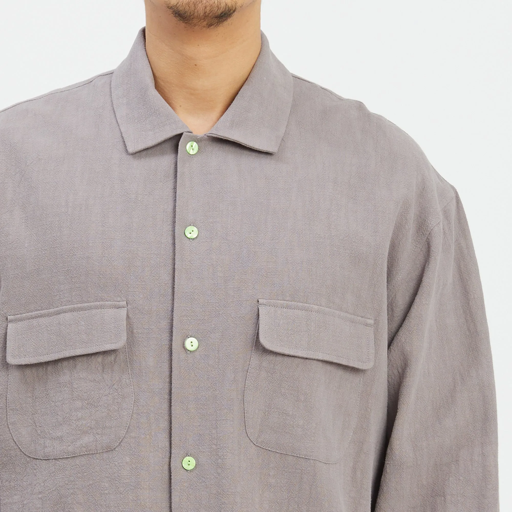 Warrick Shirt - Grey Ramie