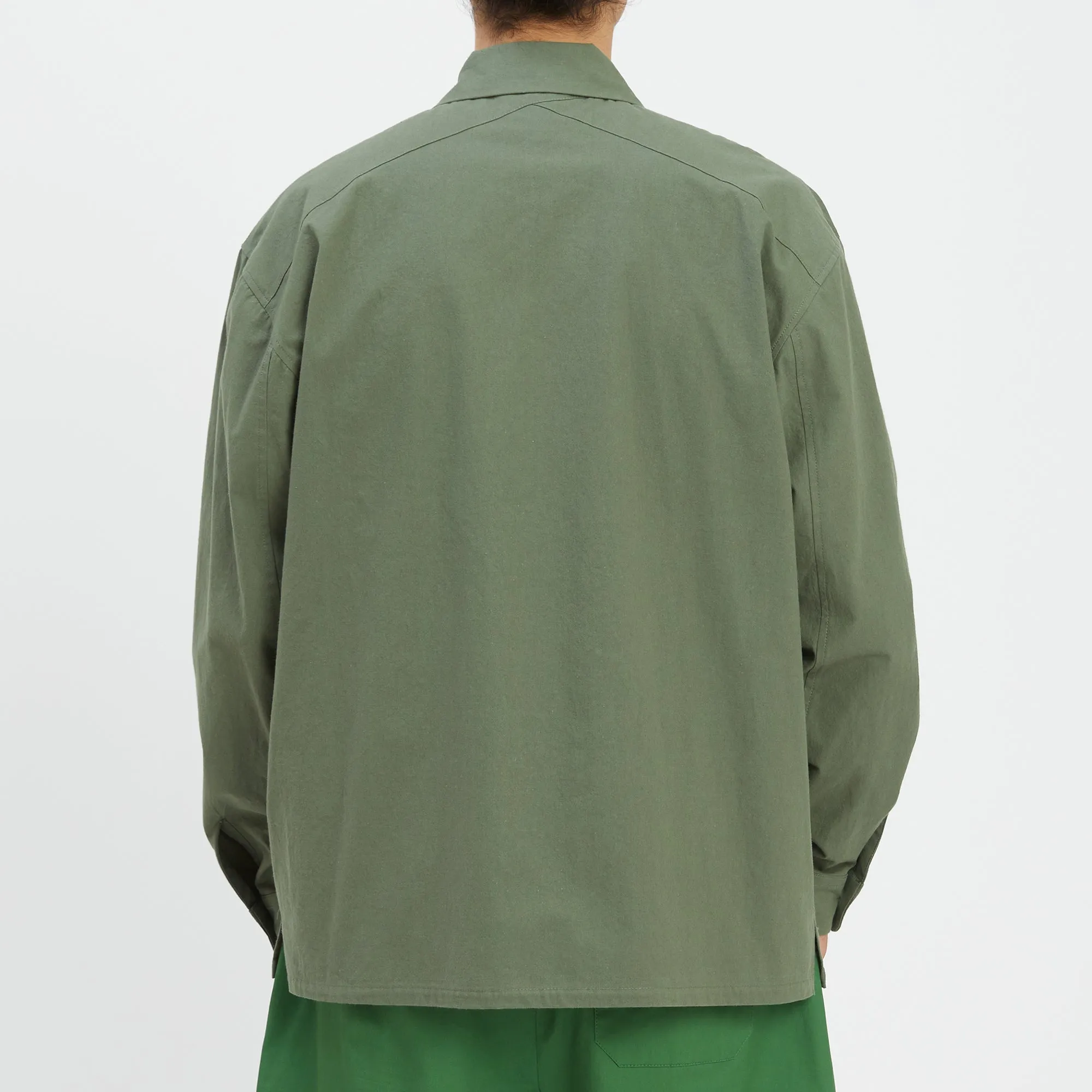 Warrick Shirt - Olive Cotton