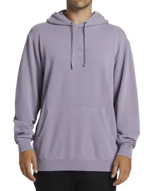 Wave Washed Hoodie in Purple Ash